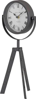 Produktbild von Tischuhr Metall Classic 3 beinig 19x42 cm