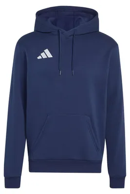 Immagine prodotto di Felpa con cappuccio adidas Entrada 26 da uomo, colore blu navy con dettagli bianchi, taglia M (talla lunga)