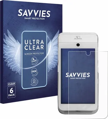 Produktbild von 6x Für CCV Mobile A920 Schutzfolie Savvies Displayschutz Display Schutz Folie Klar Transparent