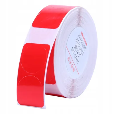 Obrázok produktu pre .NIIMBOT Štítky kruhové červené 14x28mm Double 205x pre sériu D