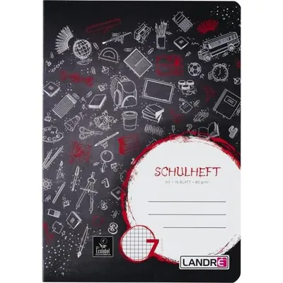 Image de LANDRE Schulheft A5 16 Blatt 80 g/qm Lineatur 7 10Stk