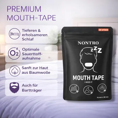 Obrázek produktu pro Náplasti proti chrápání, 30 kusů, pro pohodlné nošení a lepší spánek