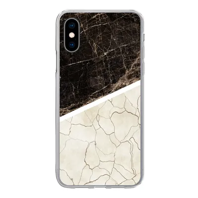 Produktbild von MuchoWow® Handyhülle Schutzhülle Hülle für iPhone X Marmor - Struktur - Abstrakt Silikon Softcase Handy Hülle - Handyhülle