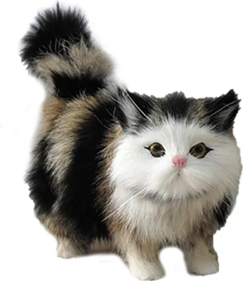 Immagine prodotto di Soffice gatto di peluche, simpatico peluche, decorazione da tavolo per la casa, decorazione natalizia