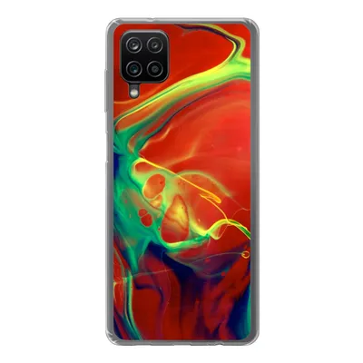 Produktbild von MuchoWow® Handyhülle Schutzhülle Hülle für Samsung Galaxy A12 Kunst - Tinte - Farben - Psychedelisch Silikon Softcase Handy Hülle - Bild