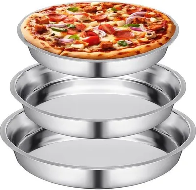 Zdjęcie produktu dla Zestaw 3 blach do pizzy - o średnicach 16 cali, 14 cali i 10 cali