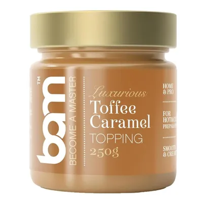 Obrázek produktu pro BAM Toffee karamelová poleva - dezertová omáčka na zmrzlinu - 250 g