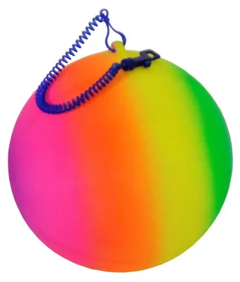 Produktbild von Returnball mit Spirale Regenbogen 23cm