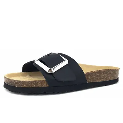 Produktbild von Dr. Brinkmann Damen Echtleder Pantolette schwarz, Damen:36 EU