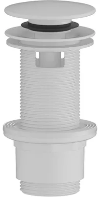 Obrázok produktu pre CERANO – Odtok do umývadla – 5/4“ click-clack s prepadom – plast – 67/82 mm – biela matná