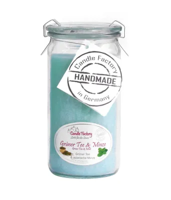 Produktbild von Candle Factory Mini Jumbo, Rund, Grün, Grüner Tee, Minze, 70 h, 1 Stück(e)