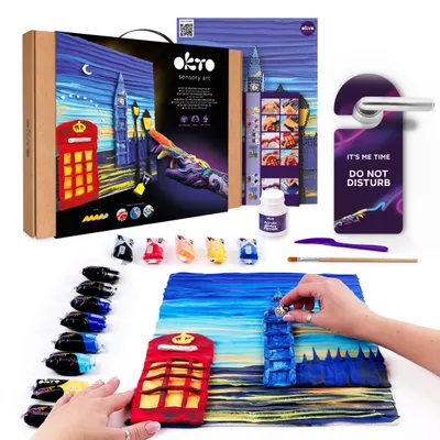 Imagen del producto de Okto Art Set Para Pintar Con Arcilla #londoncity 30x40 Cm