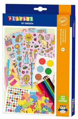 Produktbild von Playbox Kreativ-Set für Mädchen 350 Teile Bastelset