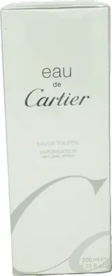 Obrázek produktu pro Cartier EAU DE, 200 ml, Nedoplnitelná lahvička, Sprej, ALCOHOL, AQUA (WATER), PARFUM (FRAGRANCE), LIMONENE, LINALOOL, HYDROXYCITRONELLAL, CITRAL,..., CE, 1 kusů