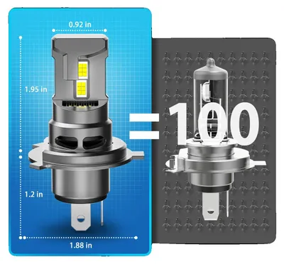 Productafbeelding van Koplamplamp, groot-/dimlicht, 6000 lumen, H4