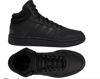 Produktbild von adidas Hoops 3.0 Mid WTR - Herren Winter Schuhe Gefüttert Sneaker Boots Schwarz GW6421 , Größe: EU 46 UK 11