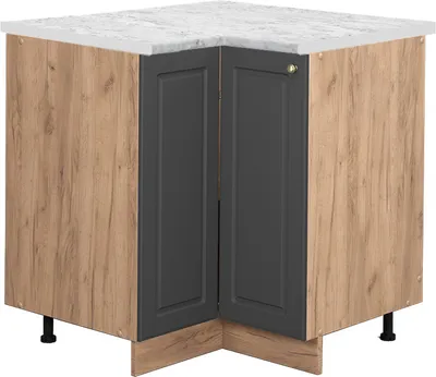 Produktbild von Eckunterschrank Vicco Fame-Line Anthrazit-Gold 80.5 cm , AP Marmor, Model 46620