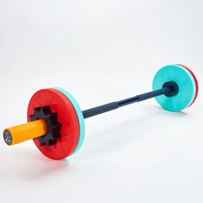 Produktbild von Fit Kidz Barbell & Bumper Gewichtsscheibe Set