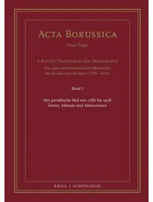 Produktbild von Der preußische Hof von 1786 bis 1918