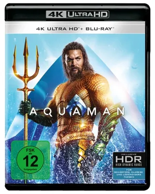 Produktbild von PLAION Aquaman (4K UHD), Film, Blu-ray, Deutsch, Englisch, Französisch, 143 min, Aktion, Niederländisch, Französisch