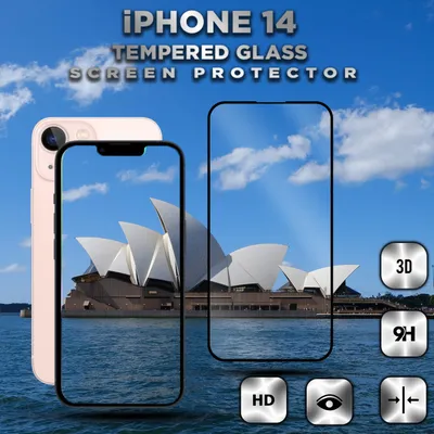 Obrázek produktu pro iPhone 14 - Tvrzené sklo 9H - Vysoce kvalitní 3D ochrana displeje