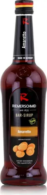 Produktbild von Riemerschmid Bar-Sirup Amaretto 0,7L - Cocktails Milchshakes (1er Pack)
