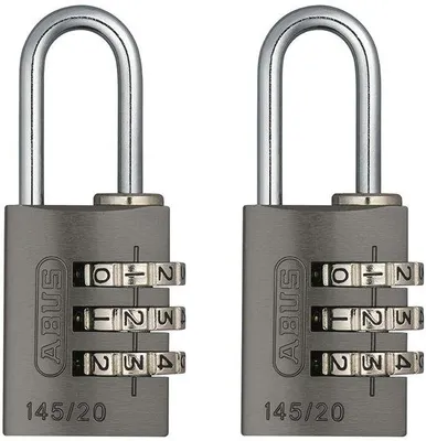 Produktbild von Titanium-Aluminium-Hangschloss, einstellbare Ziffern, Sicherheitsniveau 3