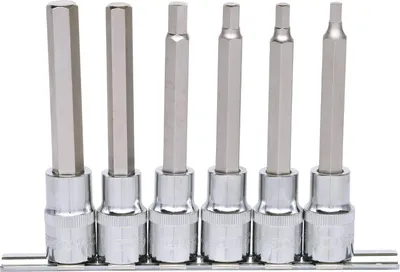Obrázek produktu pro KS TOOLS 918.1336 - Steckschlüssel-Satz - 1/2 Zoll - Metrisch - 6 Kopf/Köpfe - 5,6,7,8,10,12 mm - Chrom-Vanadium-Stahl