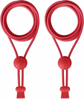 Elastische Schnürsenkel in Rot - Schnellverschluss