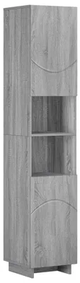 Productafbeelding van Badkamerkast Grijs Sonoma 36.5 x 38 x 180 cm Bewerkt hout