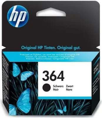 Produktbild von Tintenpatrone, HP 364, Schwarz, Original CB316EE, 250 Seiten, für DeskJet 3070A und Photosmart 5525/6525