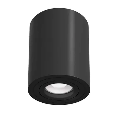 Obrázok produktu pre Stropné svietidlo, hliník, 1 svetlo, čierne, D 8,5 cm