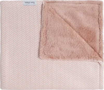 Produktbild von Baby's Only Kinderdecke teddyfutter Dawn - Blush/Ecru - 100x135 cm