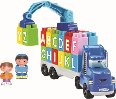 Produktbild von Ecoiffier Abrick Lastwagen mit ABC-Spielbausteinen