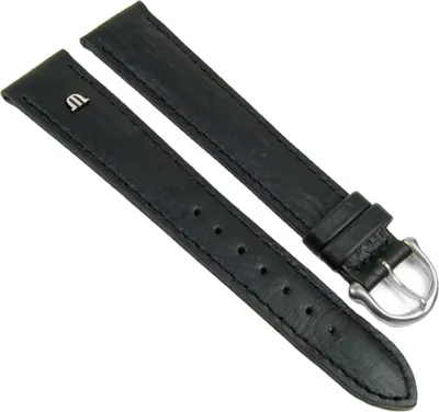Produktbild von Maurice Lacroix Uhrenarmband Büffelkalb Leder schwarz XL 20901S, Stegbreite:14mm