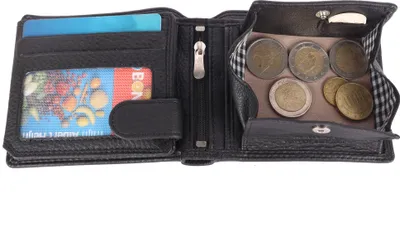 Produktbild von Geldbörse Herren Portemonnaie Echt Leder Großes Münzfach Geldbeutel RFID MANZA®
