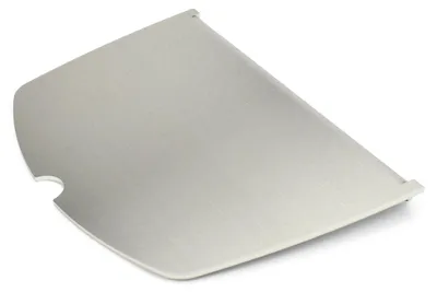 Produktbild von Edelstahl Grillplatte | Plancha passend für Weber Q100/1000 - ersetzt eine Grillrosthälfte - extra massiv