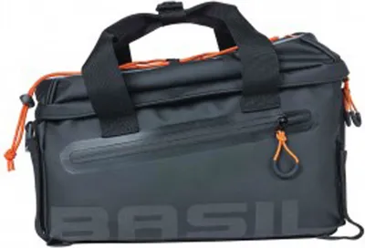 Produktbild von BASIL Gepäckträgertasche "Miles" - schwarz/orange