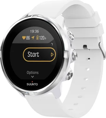 Obrázek produktu pro Suunto 9 Baro, Suunto 9, Suunto 7, Sony Smartwatch 2 Řemínek: silikonový řemínek imoshion se stříbrnou sponou bez instalační pomůcky