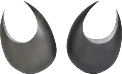 Produktbild von Leuchter Set Moon Metall anthrazit Teelichthalter Windlicht Leuchte Deko Mond