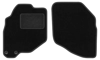 Image de Tapis avant en moquette pour Honda Jazz II 2002-2007 (à hayon) – 2 pièces, noirs, sur mesure – Wielganizator LUX