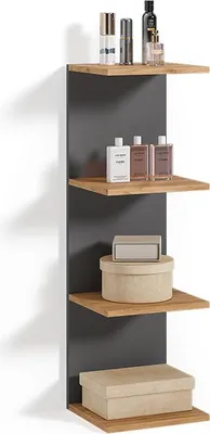 Produktbild von Wandregal Livinity Vesuvio Anthrazit 30 x 95 cm, Model 59002