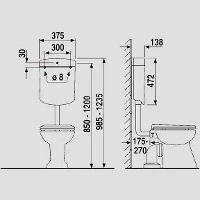 Produktbild von SANIT 91.A04.01..0005 Spülkasten bonito duo Komplettset