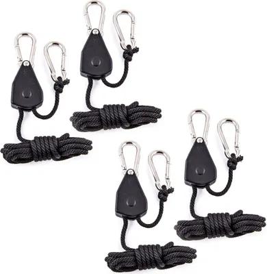 Obrázek produktu pro Kempingová láhev s nastavitelnou lanovou sponou - 2 m, 4 kusy, max. 75 kg