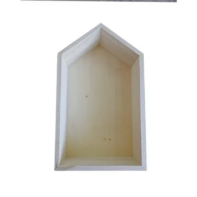 Produktbild von Holzregal Haus 30,5 x 18 x 10 cm