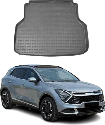 Image de Tapis de coffre pour Kia Sportage 2022-2025 Caoutchouc TPE Noir