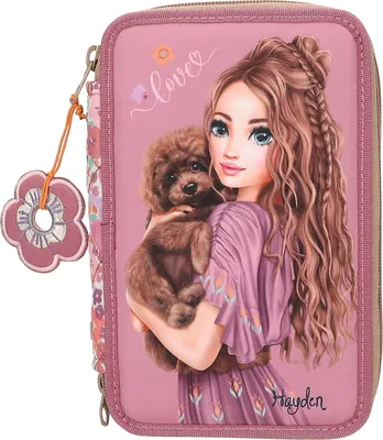 Produktbild von Depesche 3-Fach Federtasche TOPModel FLORAL 82-Pink