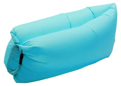 Imagen del producto de Sofá inflable para camping y playa, color azul claro
