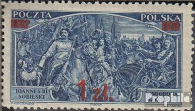 Produktbild von Briefmarken Polen 1934 Mi 293I mit Falz Aufdruckausgabe