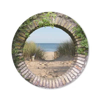 Produktbild von MuchoWow® Mauspad Mousepad Aussicht - Strand - Düne - Sommer 40x40 cm - Mousepads - Maus Mat - Pad - Mausunterlage - Schreibtisch Accessoires